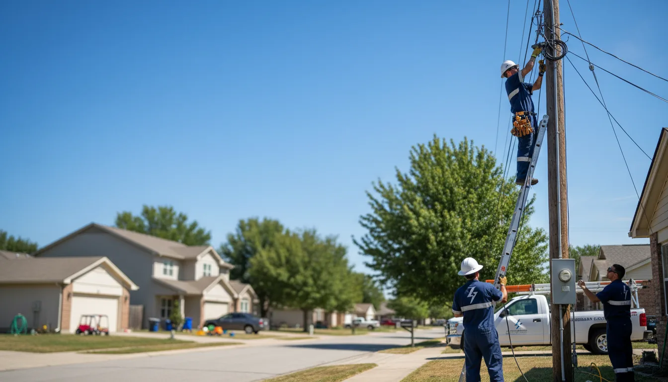 Residential electrician providing installation services in Waite Park, MN